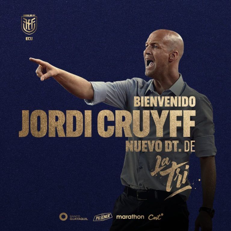 Jordi Cruyff es el nuevo entrenador de Ecuador