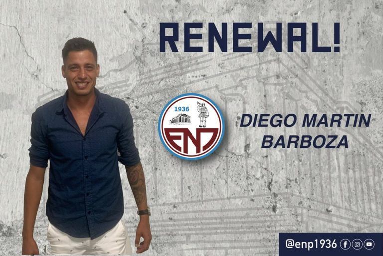 Diego Barboza renov&oacute; con Enosis Neon Paralimniou