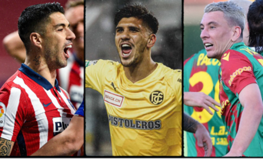 ¿Quiénes son los uruguayos con más goles en la temporada europea?