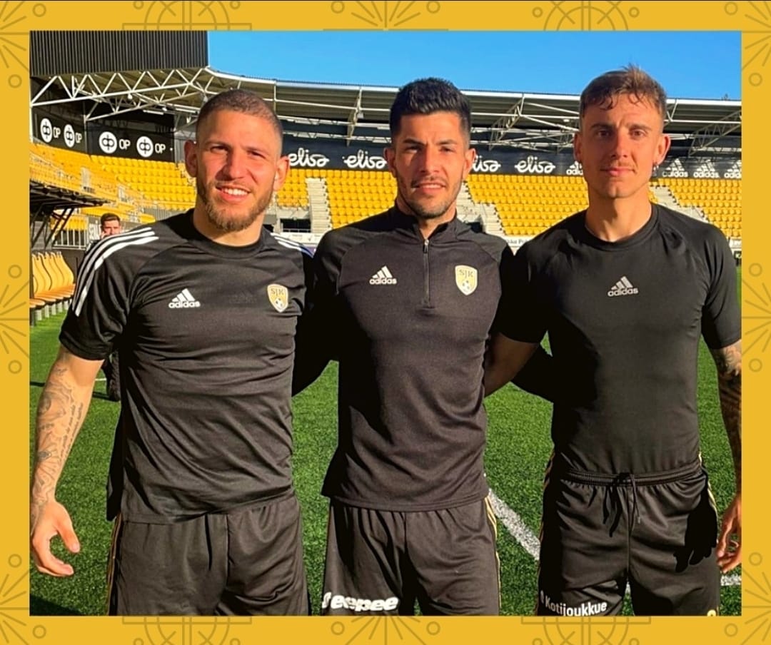 Manu Ledesma, Rodrigo Arciero, Cristian Valencia, Murilo, SJK Sein&auml;joki, Finlandia 