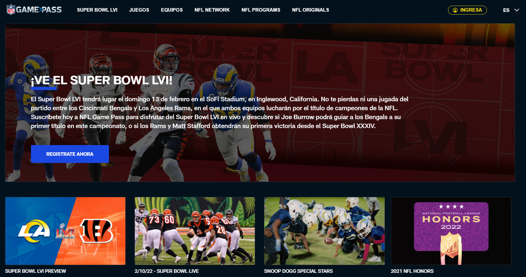 NFL Game Pass: beneficios