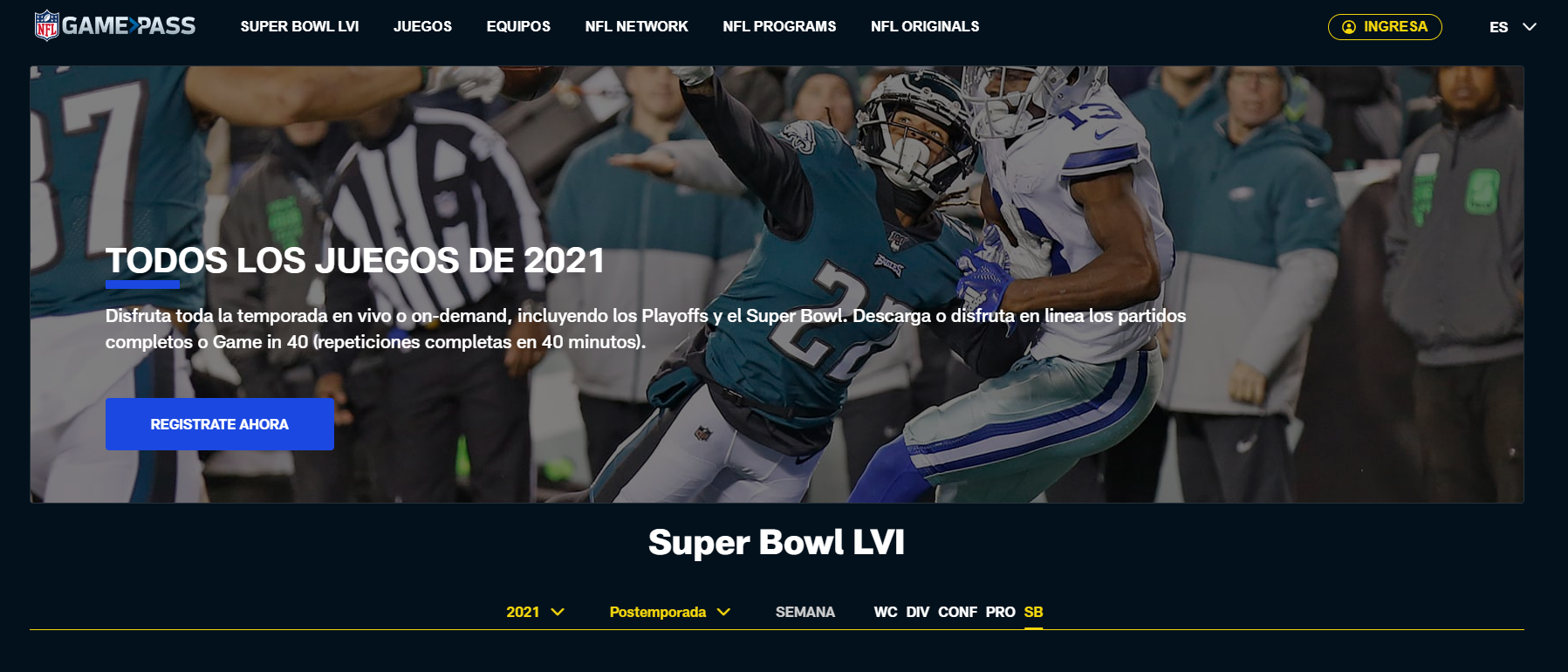 Todos los juegos NFL