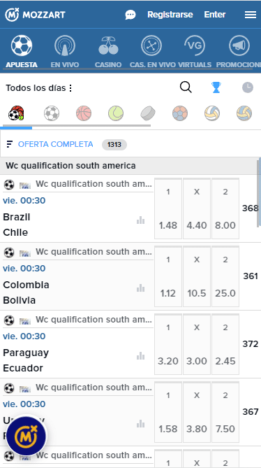 Eventos deportivos para apostar