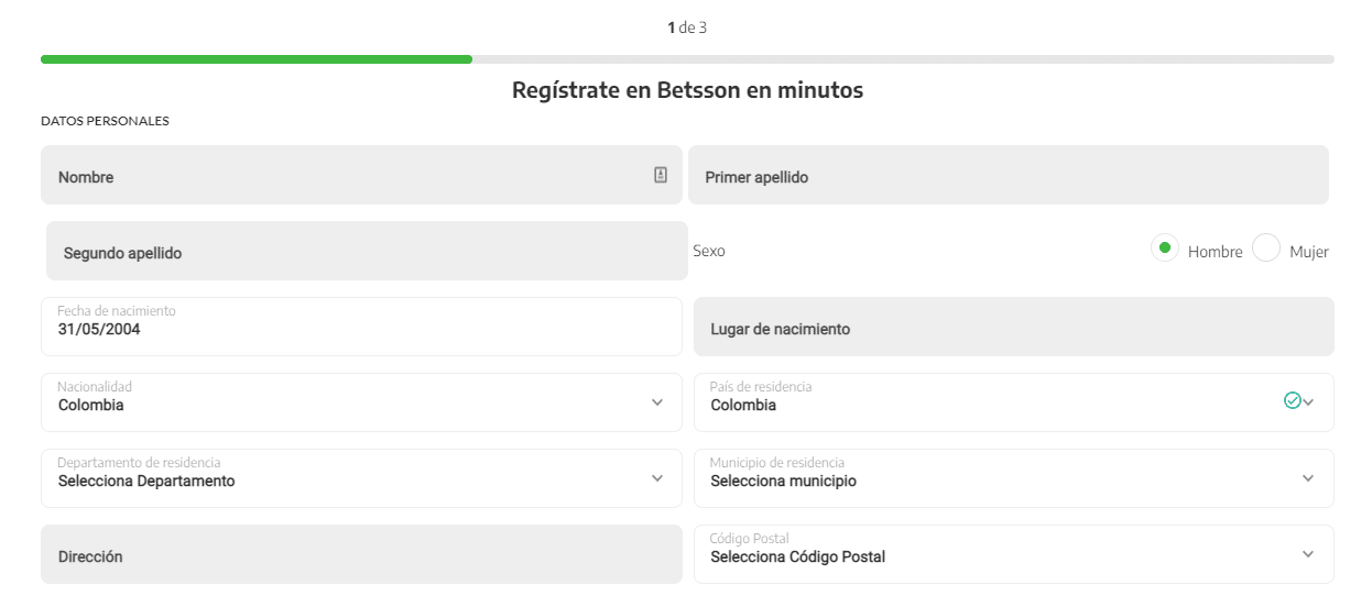 Cómo me registro para las apuestas Betsson