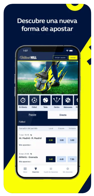 William Hill app: descargar para IOS y Android