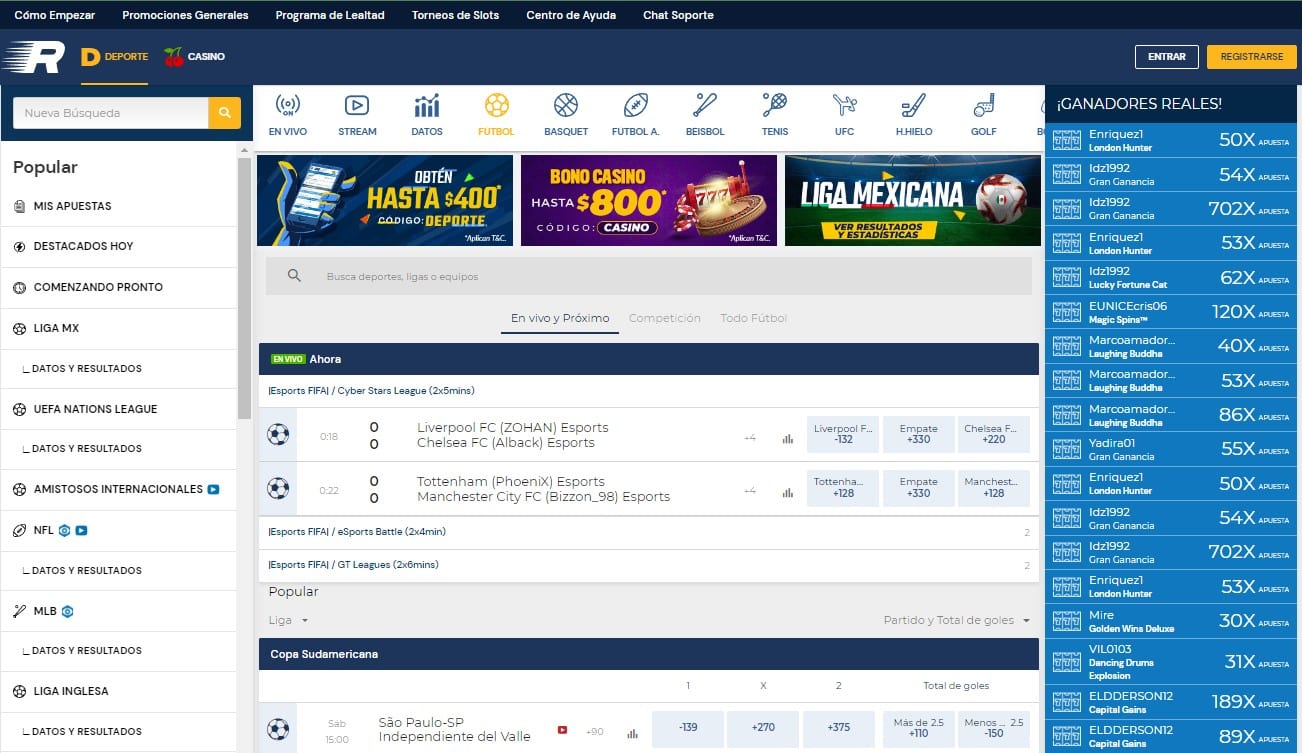 Experiencia del usuario &ndash; Rushbet gana