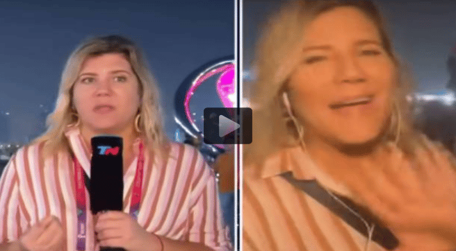 Qatar 2022: Roban a periodista argentina en plena transmisi&oacute;n en vivo