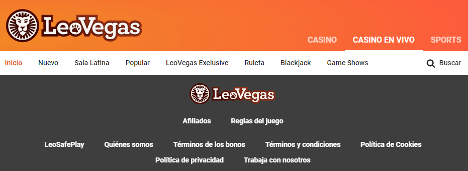 leovegas productos
