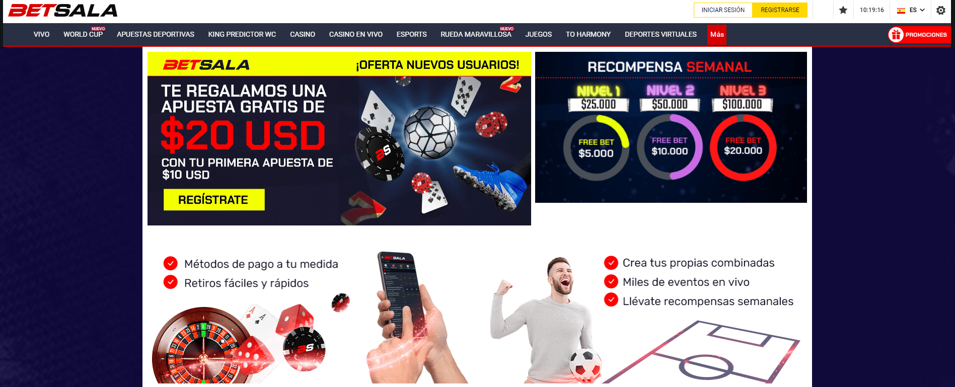 codigo promocional Betsala