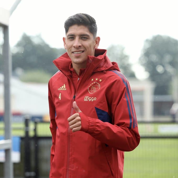 Edson &Aacute;lvarez con el Ajax