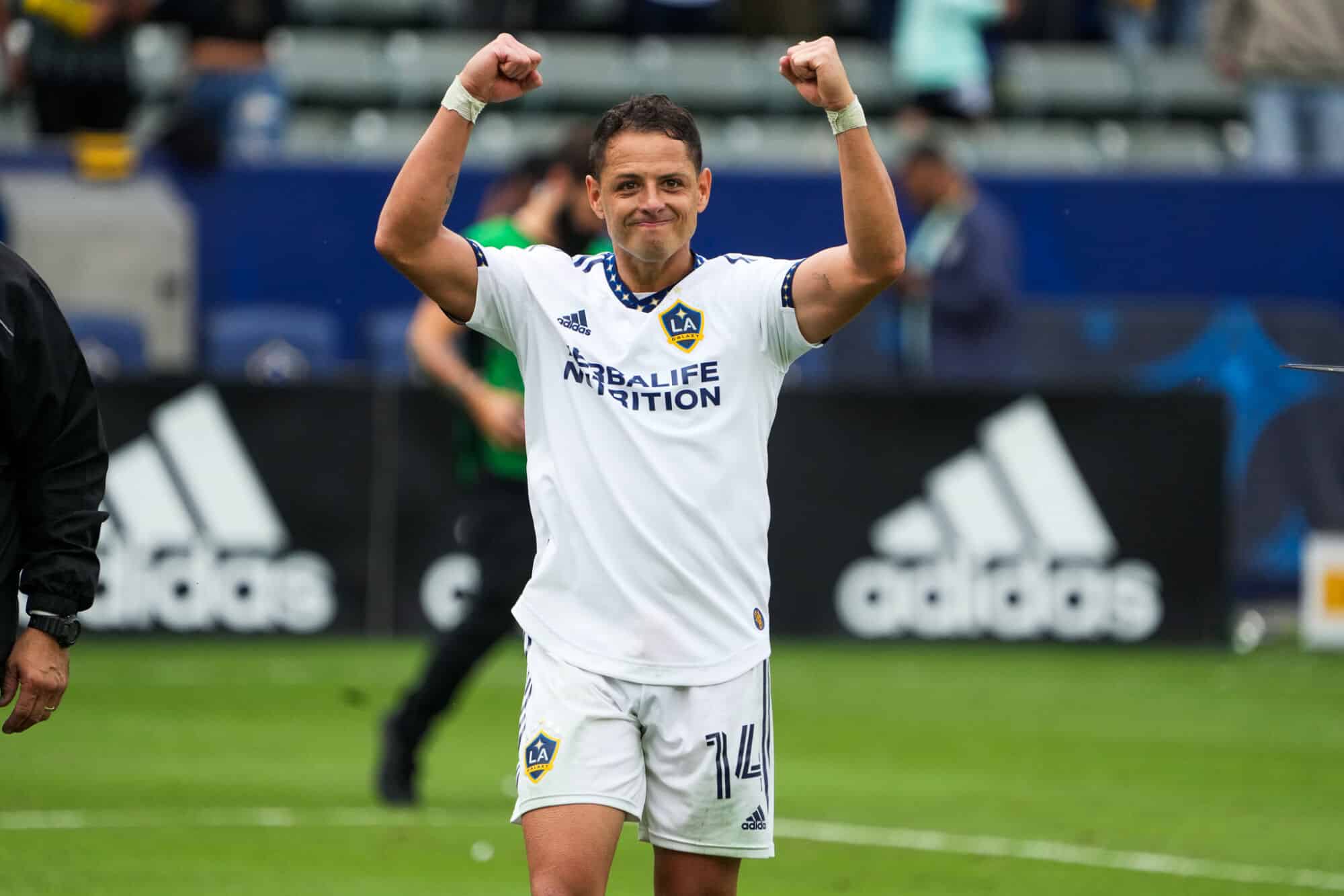 Chicharito Hernández con el LA Galaxy