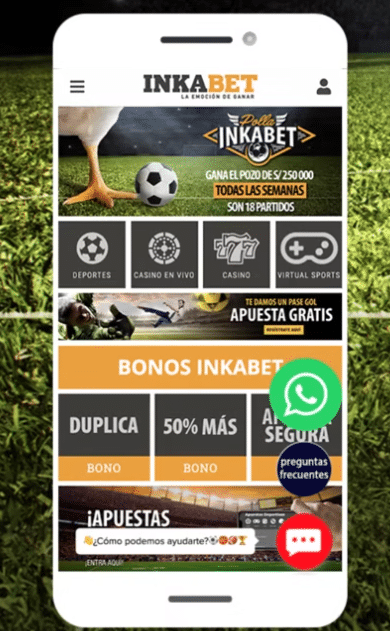 Descarga la Inkabet app y aprovecha sus beneficios