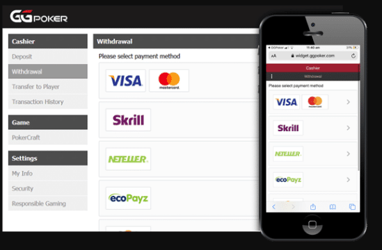 gg poker pagos