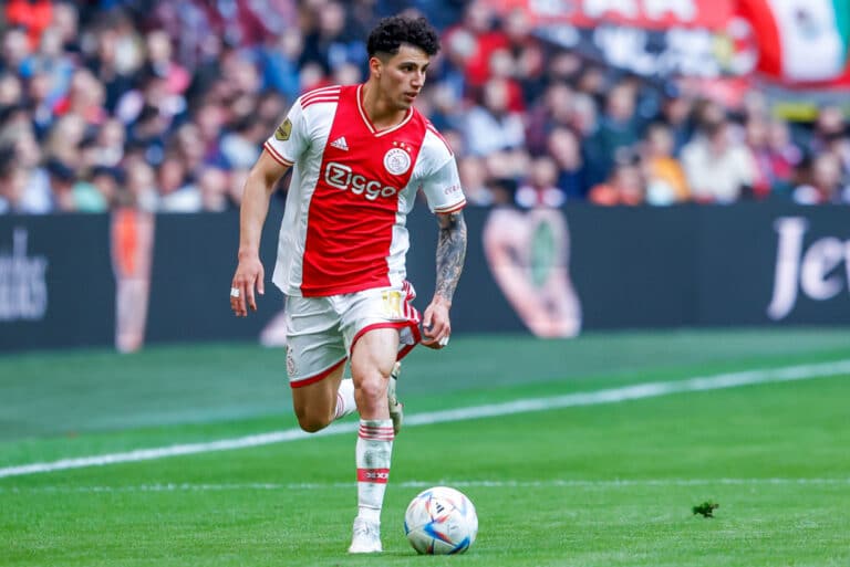 Ajax: Conexi&oacute;n azulcrema, gol de Jorge S&aacute;nchez a pase de &Aacute;lvarez rumbo al liderato (video)