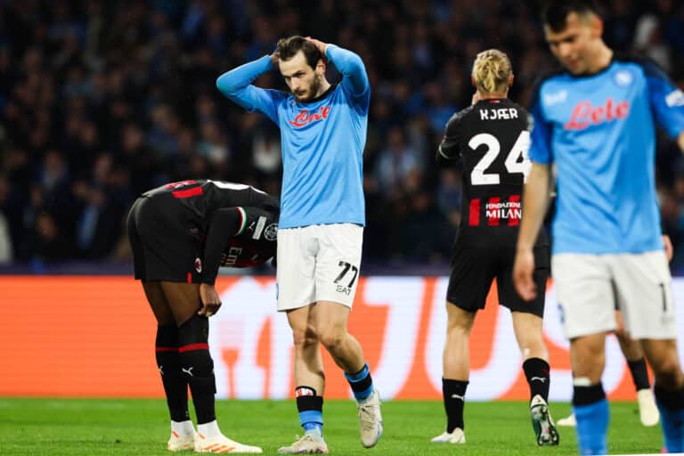 Napoli 1-1 Milan: se extra&ntilde;&oacute; la m&iacute;stica de Maradona ante los rossoneri