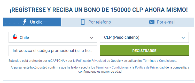 1xbet registro