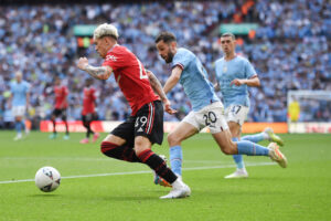 Alejandro Garnacho con el United