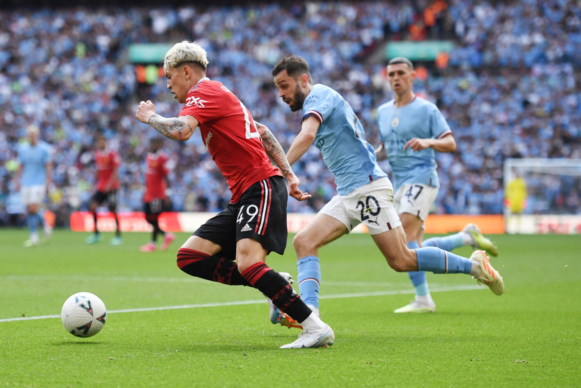 Alejandro Garnacho con el United