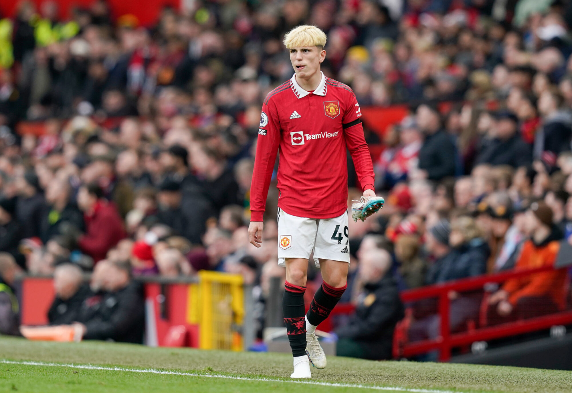 Alejandro Garnacho con el Manchester United