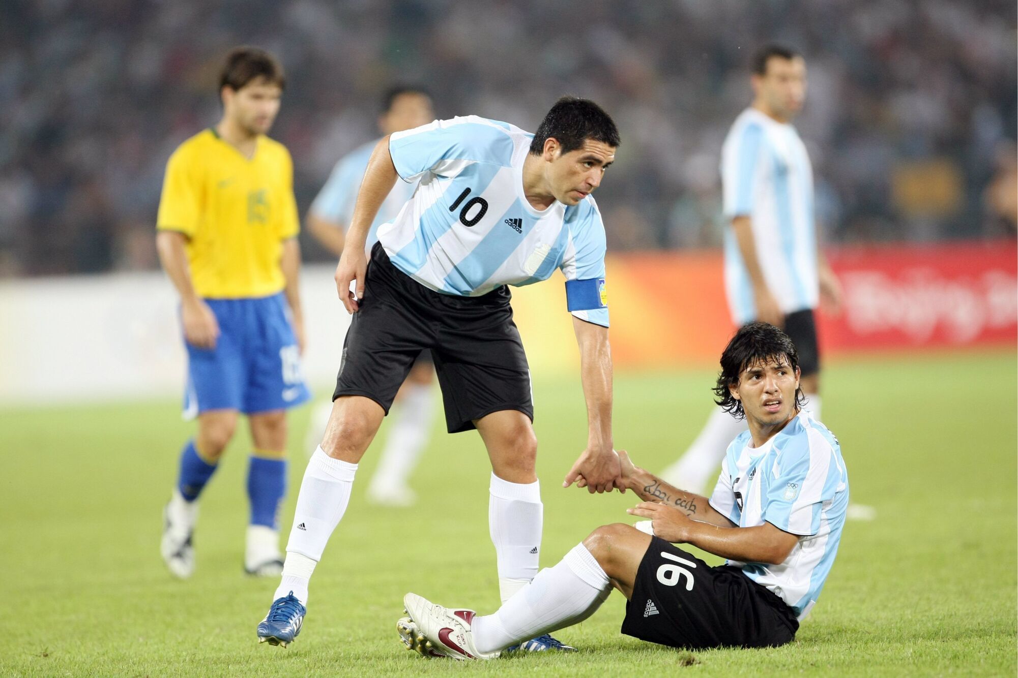 Messi y Riquelme Argentina, Selecci&oacute;n Argentina, Boca Juniors, Despedida Riquelme, Equipos e invitados de Riquelme