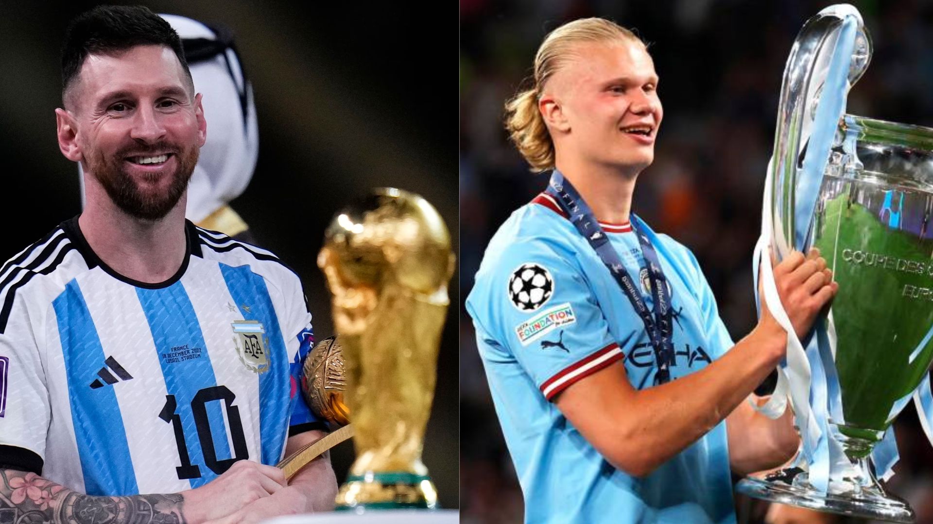 Bal&oacute;n de Oro Messi vs Haaland