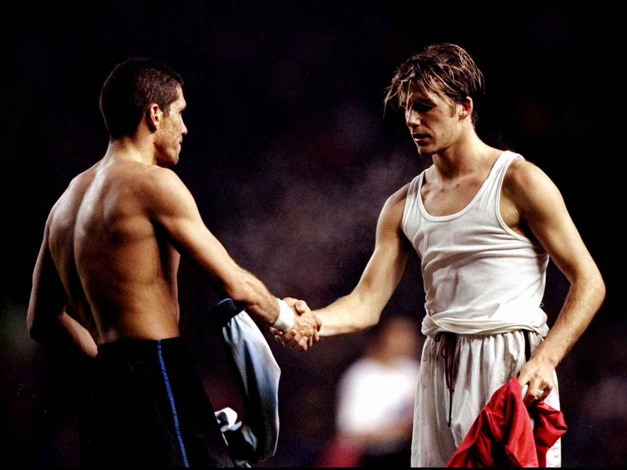 El d&iacute;a que David Beckham agredi&oacute; a Diego Simeone y perdi&oacute; el Mundial de Francia 1998, David Beckham, Diego Simeone, Argentina, Inglaterra, Mundial