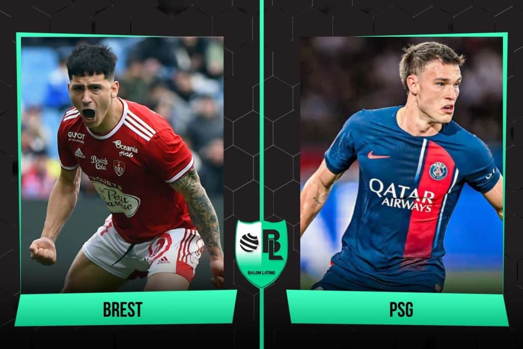Alineaciones de Brest vs PSG