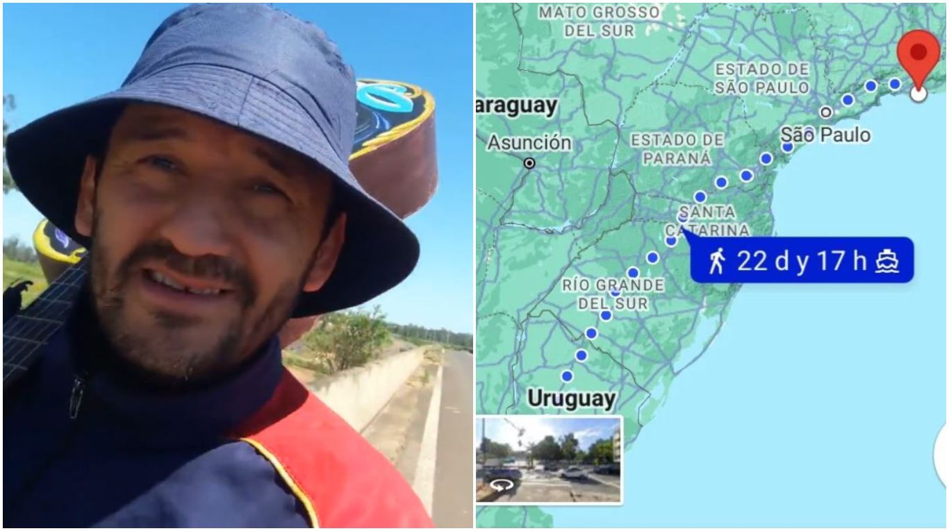 Leandro Fortunato, el hincha de Boca que recorri&oacute; m&aacute;s de 2.000 kil&oacute;metros a pie para llegar a la final de la Copa Libertadores