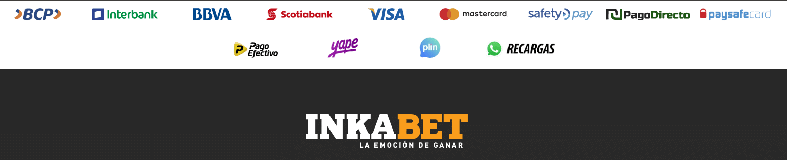 INKABET M&Eacute;TODOS DE PAGO