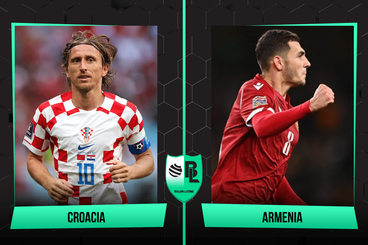 Alineaciones de Croacia vs. Armenia