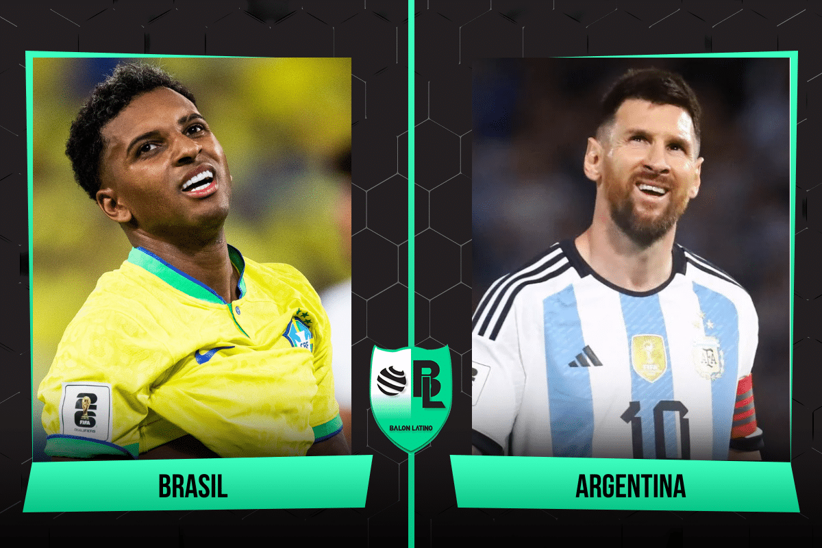 Las formaciones de Brasil vs. Argentina