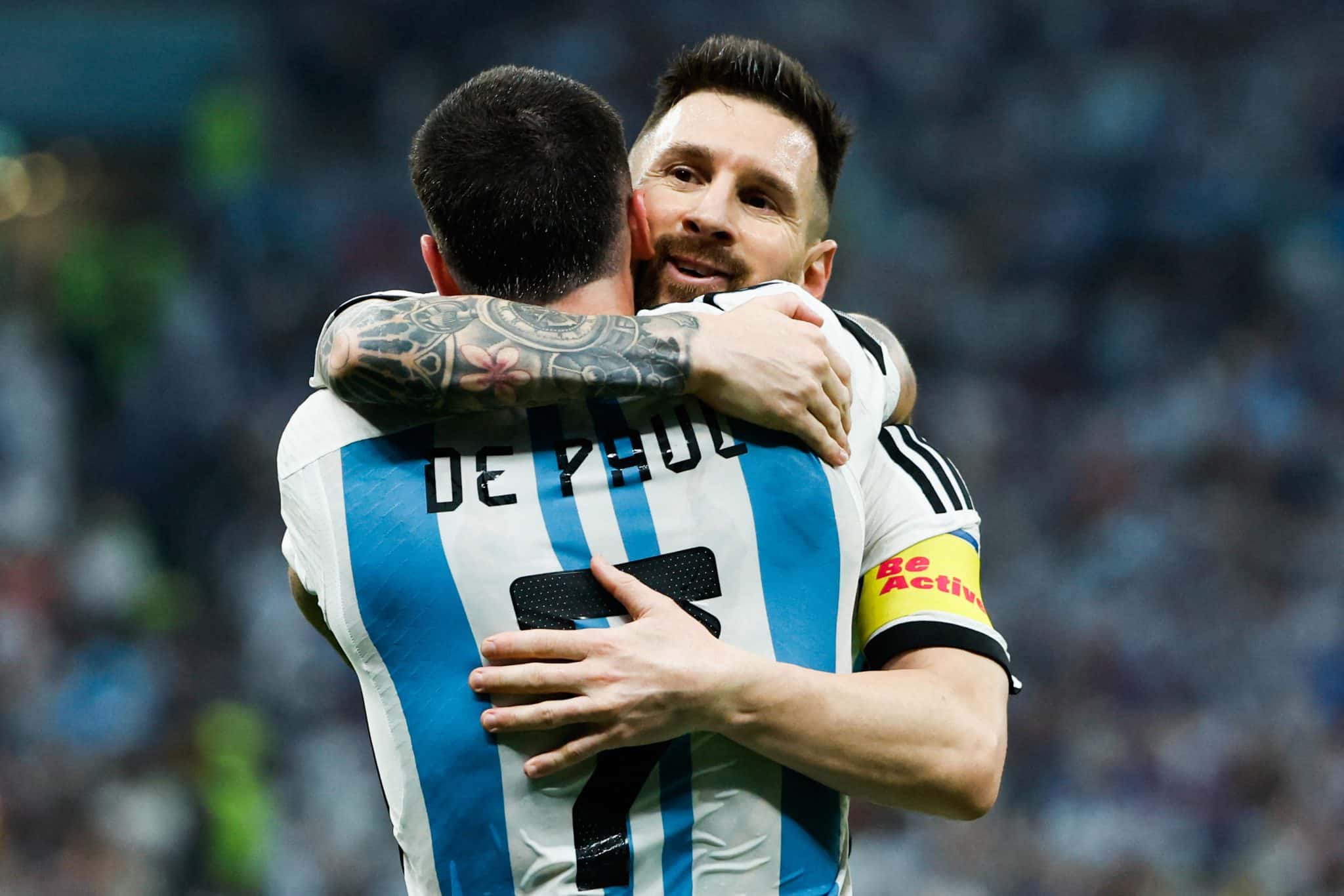 Lionel Messi y Rodrigo de Paul Selecci&oacute;n argentina | Cortes&iacute;a: Icon Sport