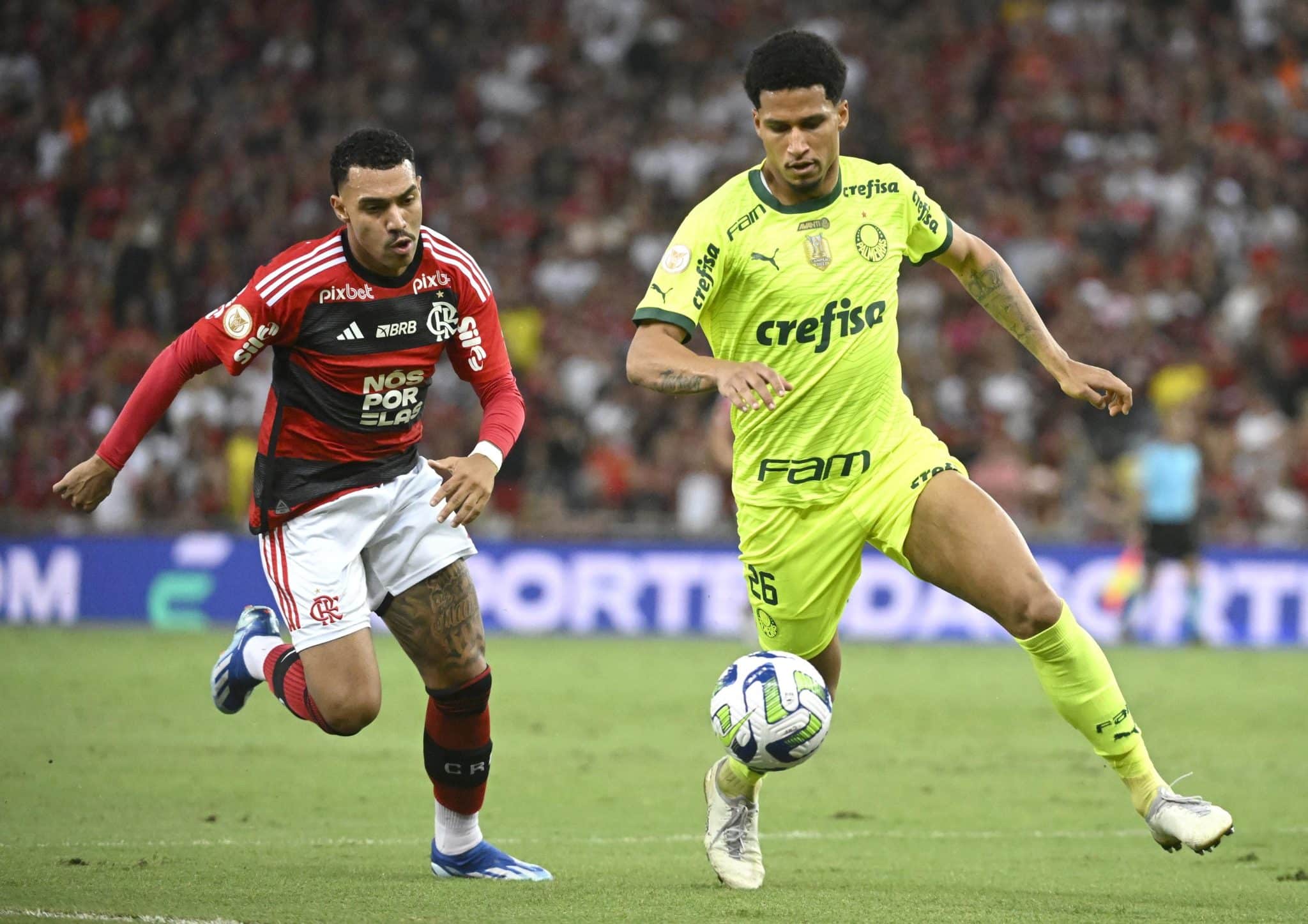 Flamengo y Palmeiras, dos de los protagonistas que tendrá el Brasileirao 2024 (Icon Sport)