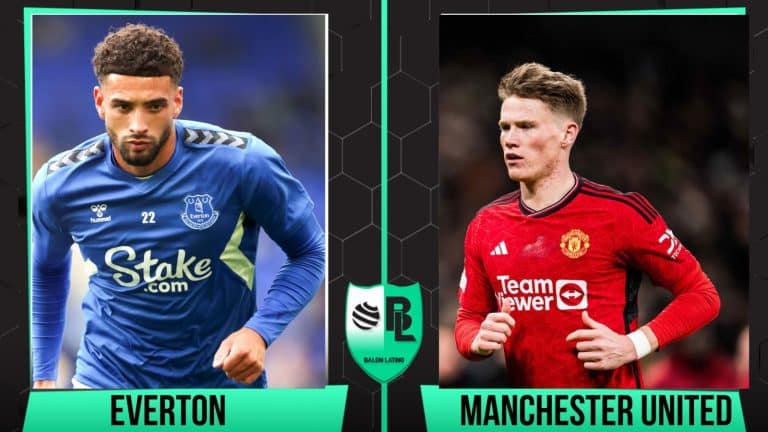 Alineaciones de Everton vs Manchester United (26/11/23), por la fecha 13 de la Premier League: horario y TV