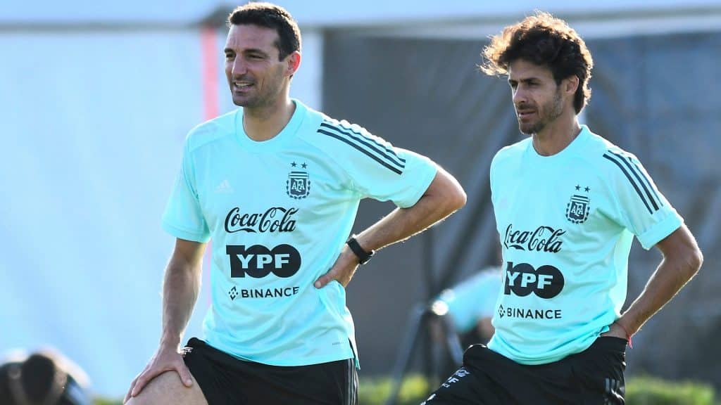 Pablo Aimar y Lionel Scaloni, los l&iacute;deres de la Selecci&oacute;n Argentina 