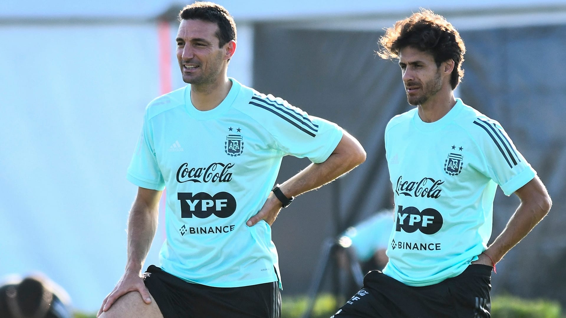 Pablo Aimar y Lionel Scaloni, los l&iacute;deres de la Selecci&oacute;n Argentina 