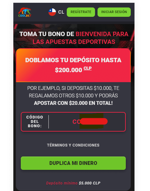codigo promocional coolbet chile