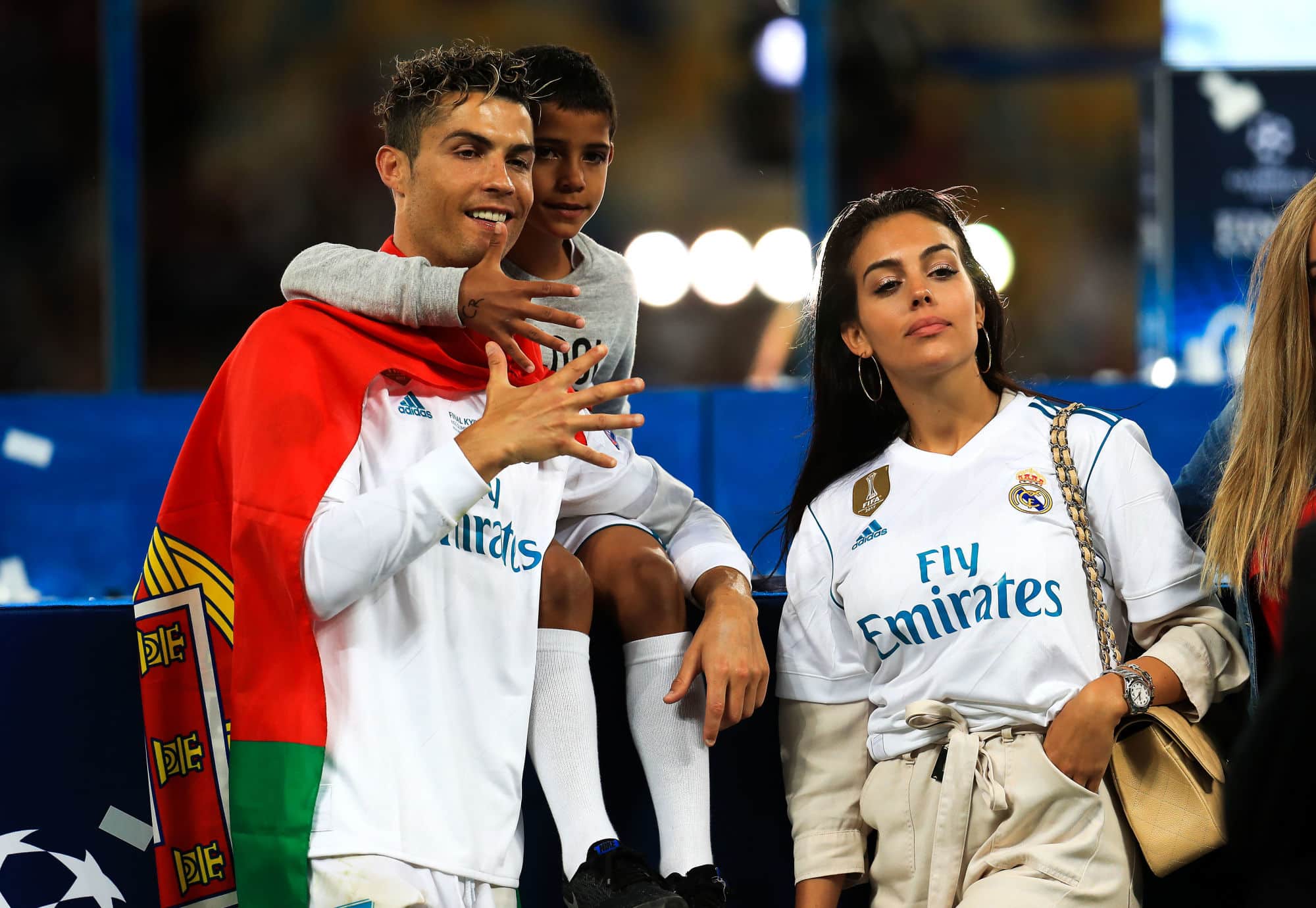 Cristiano Ronaldo celebrando en final de Champions League 2018