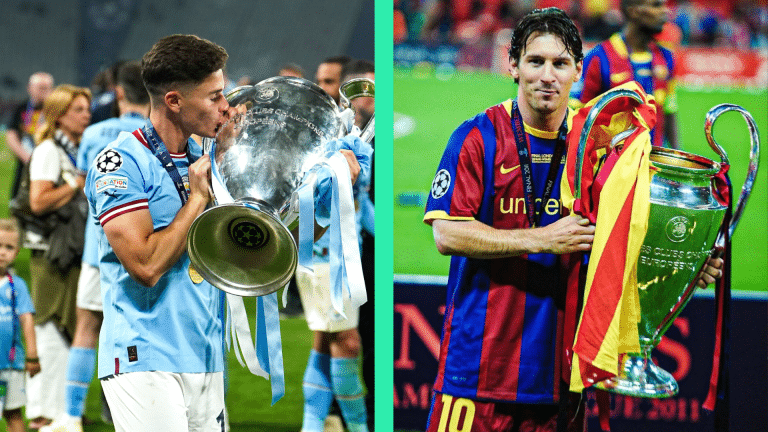 Juli&aacute;n &Aacute;lvarez, el argentino m&aacute;s ganador desde Qatar 2022: &iquest;Cu&aacute;ntos t&iacute;tulos ten&iacute;a Messi a su edad?