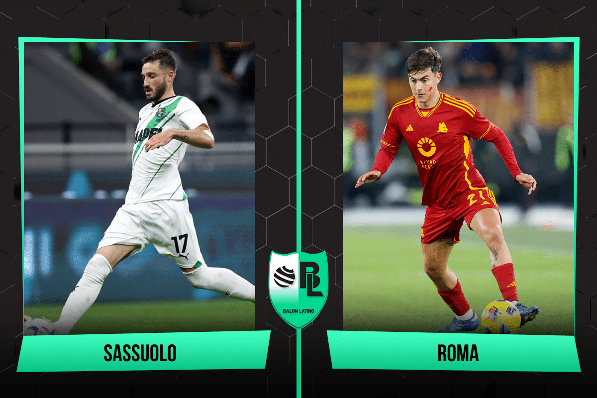 Alineaciones de Sassuolo vs. Roma