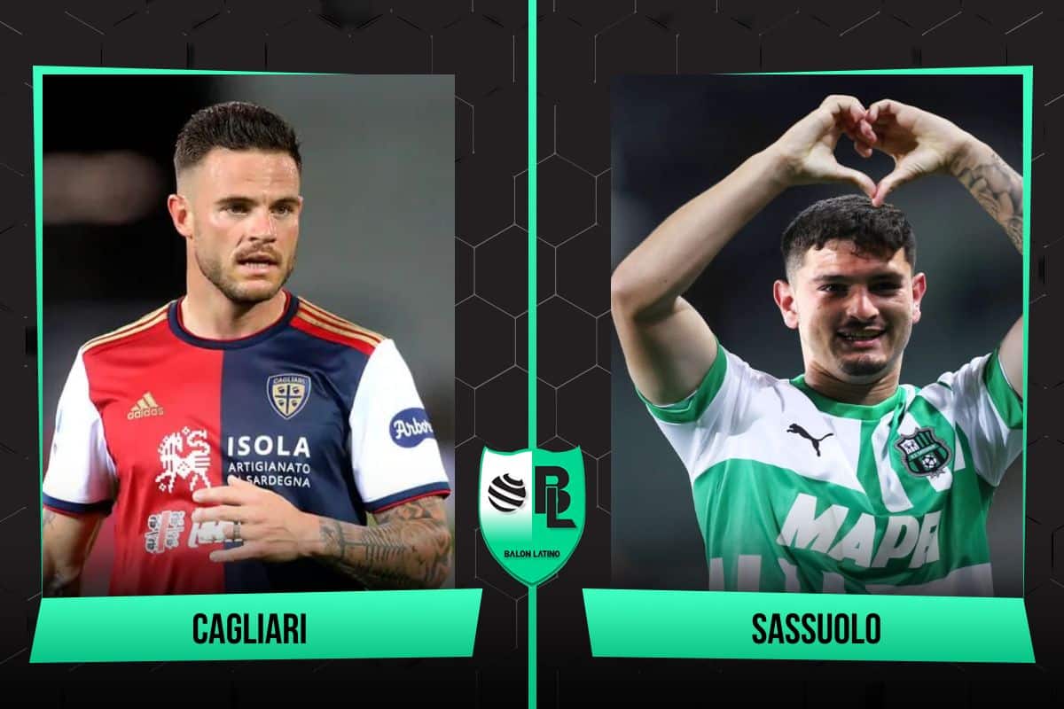 Alineaciones de Cagliari vs. Sassuolo