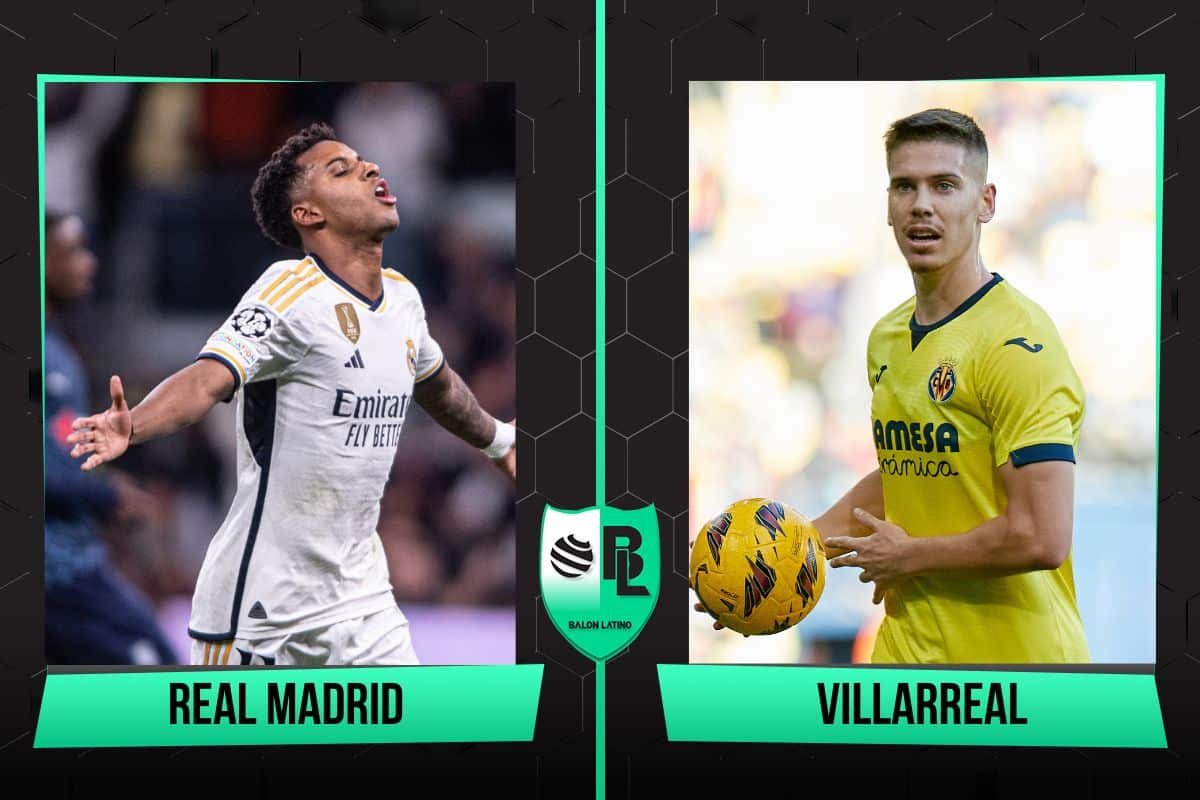 Alineaciones de Real Madrid vs Villarreal por LaLiga | Creaci&oacute;n: Bal&oacute;n Latino