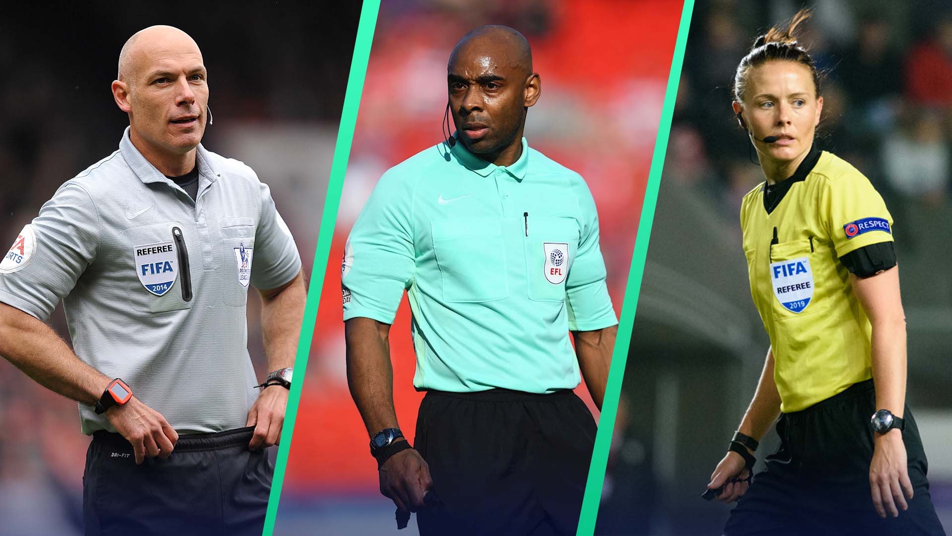 Howard Webb, Sam Allison y  Rebecca Welch