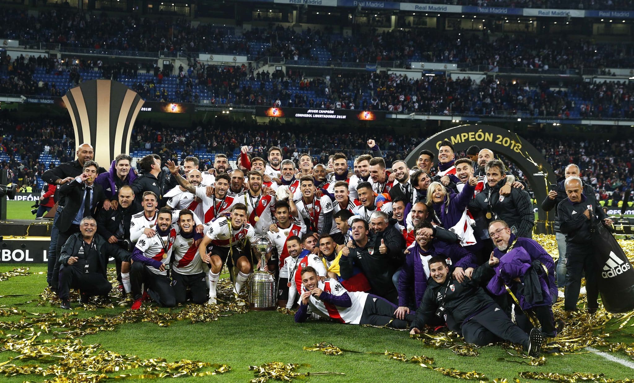 El plantel de River Plate, campe&oacute;n en 2018