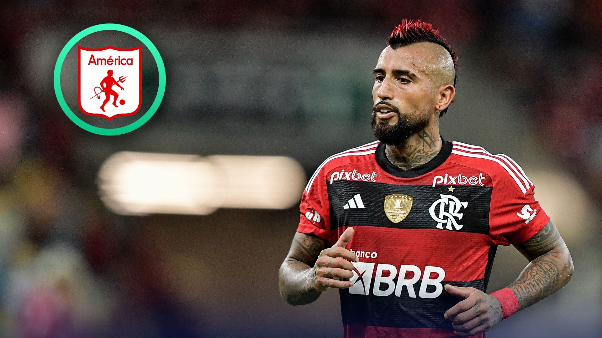 Arturo Vidal en el Am&eacute;rica de Cali