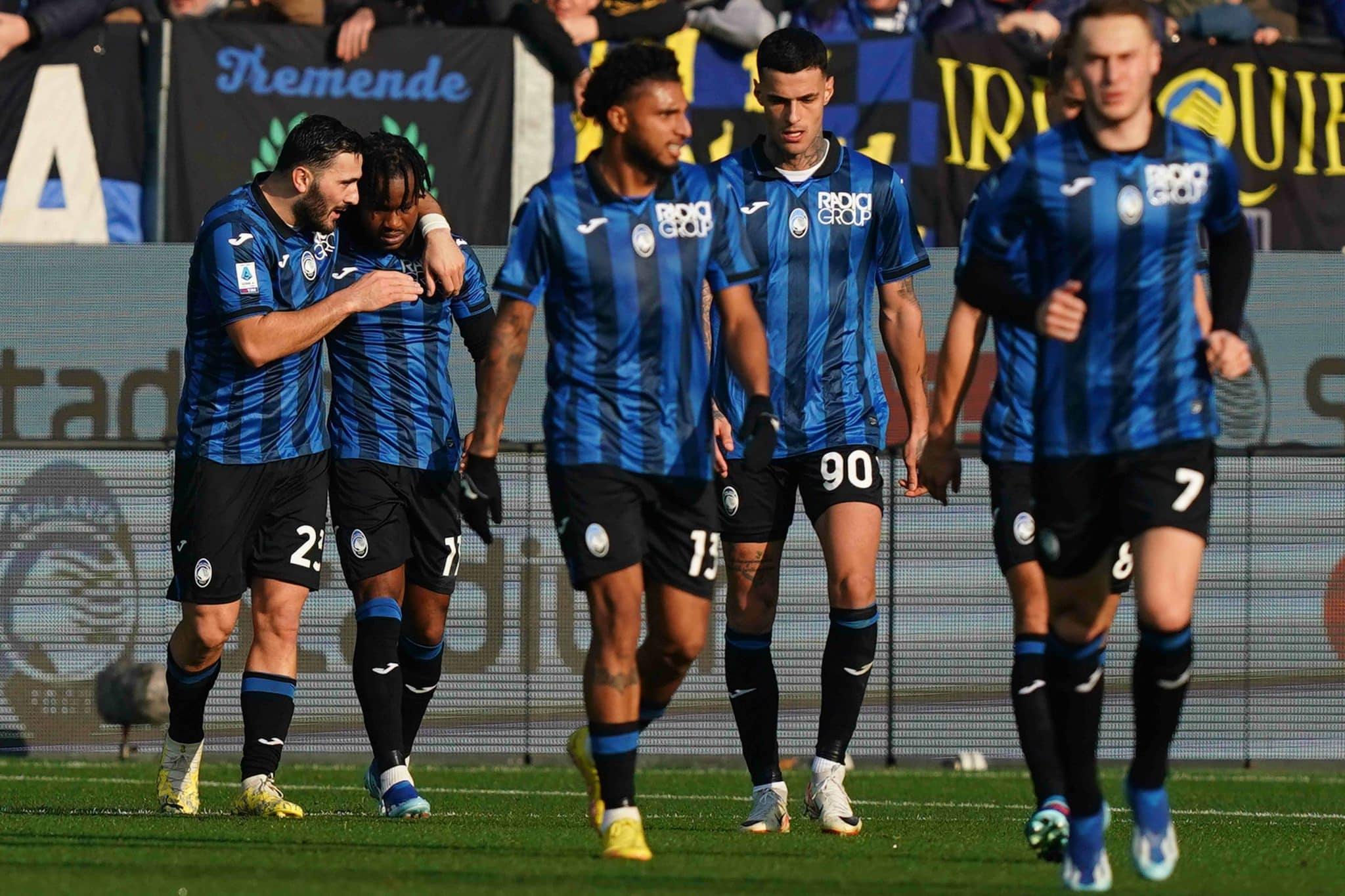 Atalanta vs Lecce - Serie A TIM 2023/2024 - Stadio Gewiss. Ederson | Cortes&iacute;a: Icon Sport.
