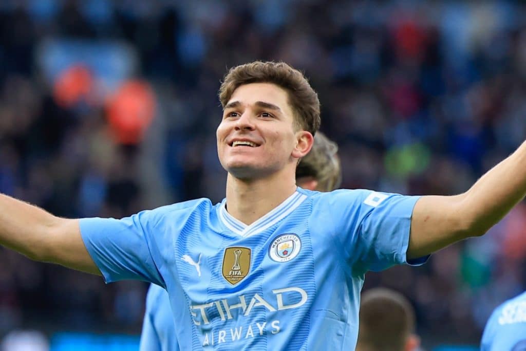 Juli&aacute;n &Aacute;lvarez Manchester City 2024 | Cortes&iacute;a: Icon Sport