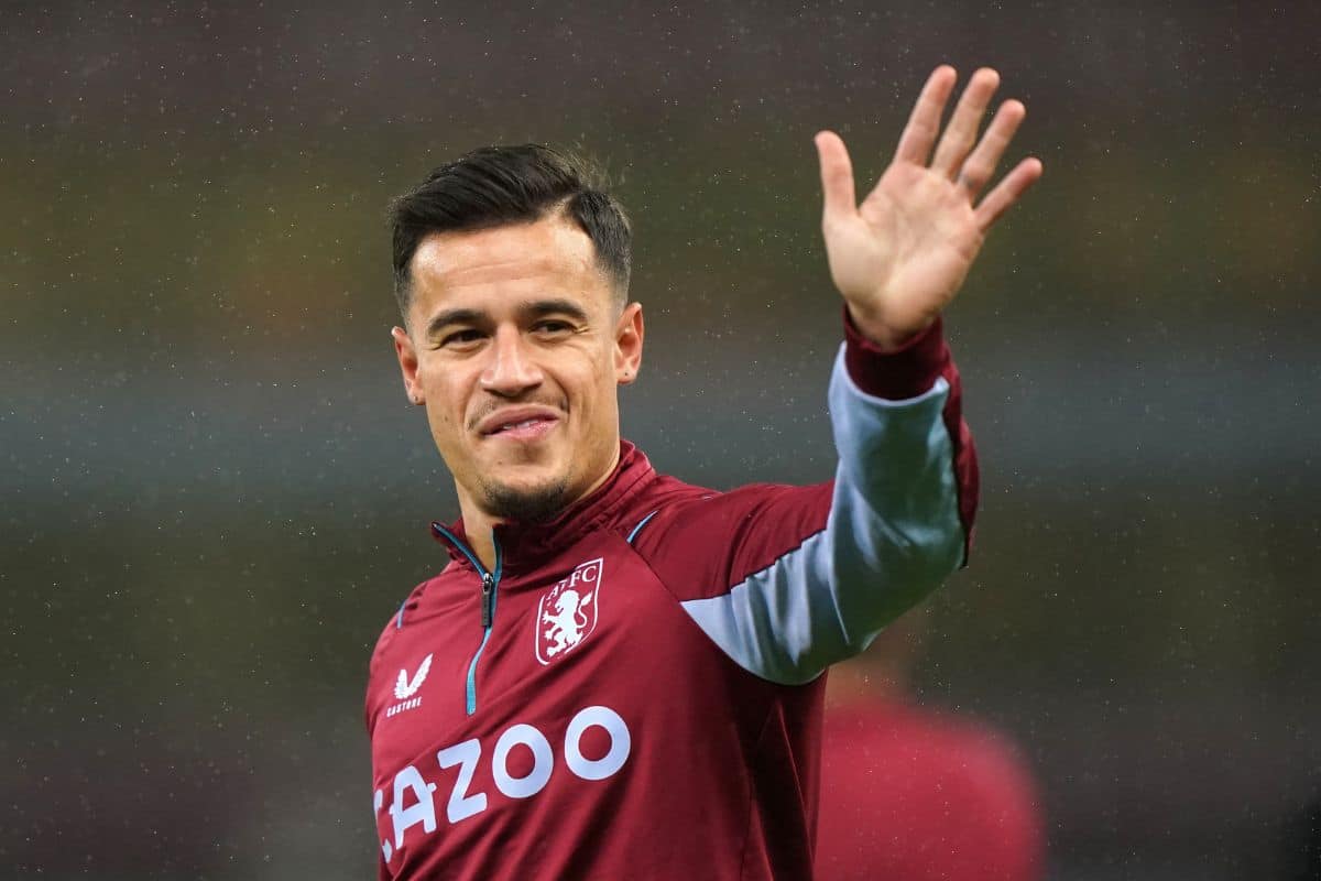 Coutinho con el Aston Villa