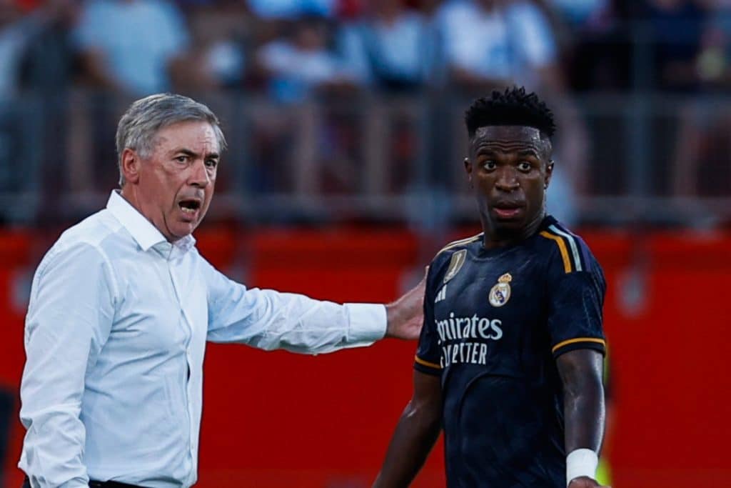 Carlo Ancelotti y Vinicius Jr. con Real Madrid | Cortesía: Icon Sport