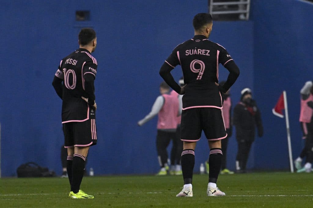 Lionel Messi y Luis Su&aacute;rez en el Inter Miami